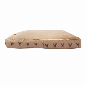 Halo Reindeer Dog Bed (Color: Safari, size: M)